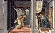 BOTTICELLI, Sandro The Annunciation fd painting